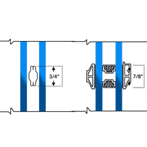 Grilles choices for aluminum windows and doors