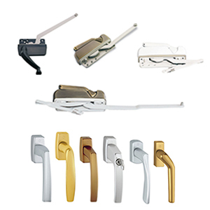Hardware choices for aluminum windows and doors