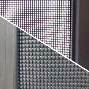 Screens choices for aluminum windows and doors